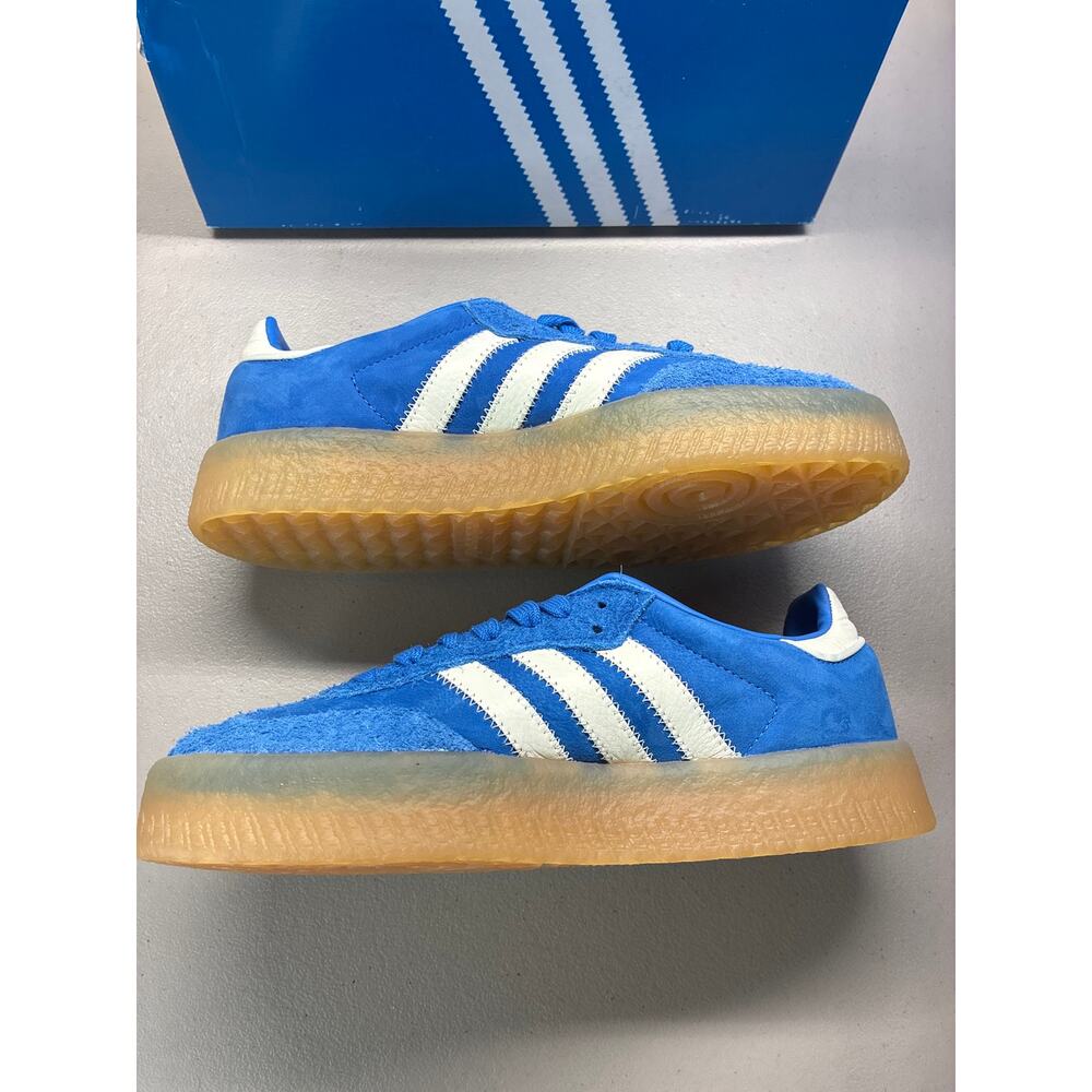 Adidas Sambae Women's Size 6 sneakers JI2743 Blue/White/Gum New In Box - Picture 2 of 8
